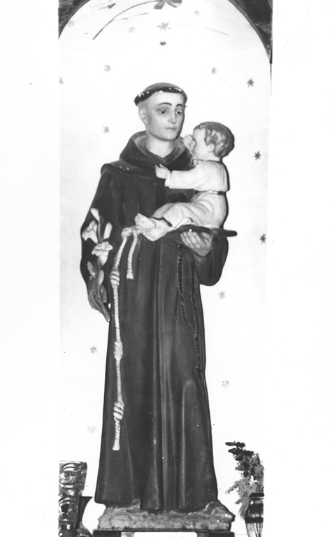 Sant'Antonio da Padova con il bambino (scultura) - ambito laziale (sec. XX)
