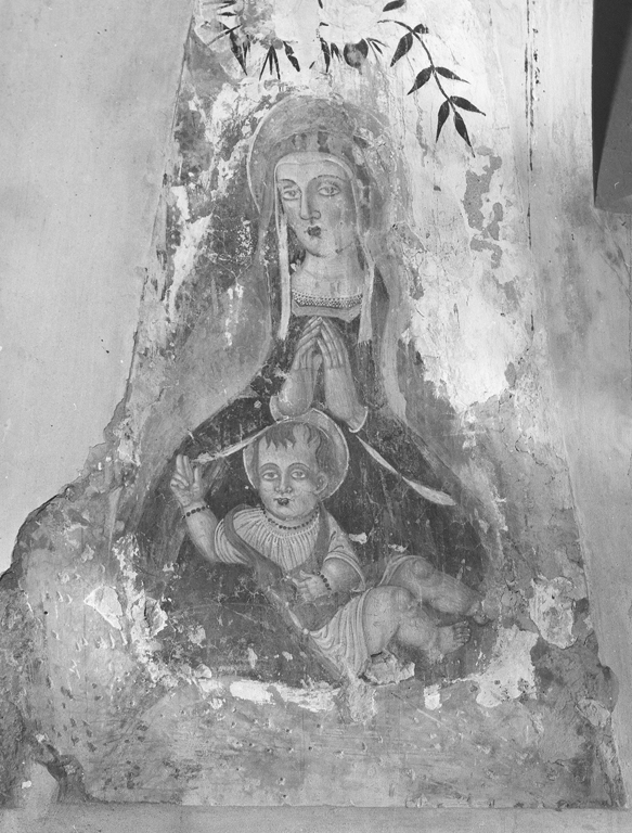 Madonna con Bambino (dipinto) di Cappelli Dionisio (maniera) (inizio sec. XVI)