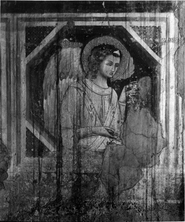 angeli (decorazione pittorica) - ambito laziale (metà, seconda metà sec. XIV, sec. XIV)