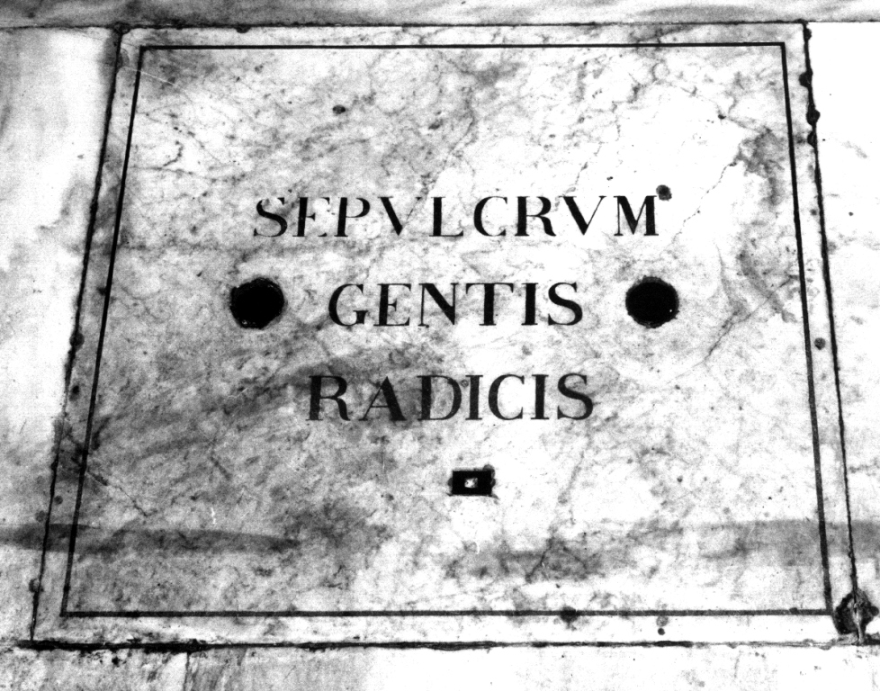 lapide tombale - ambito romano (sec. XVII)