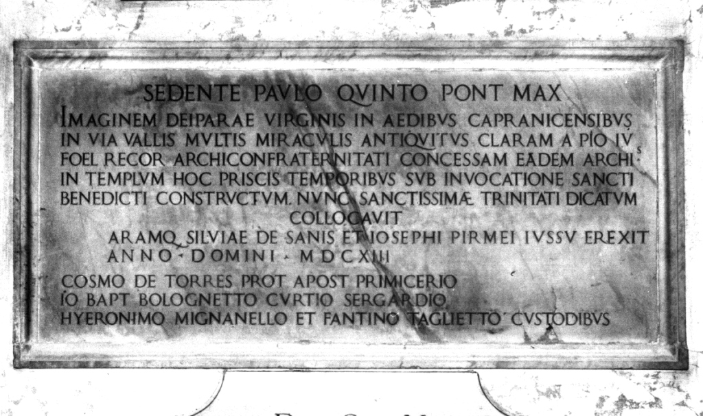 lapide commemorativa - ambito romano (sec. XVII)