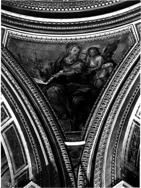 San Matteo e l'angelo (dipinto) di Ricci Giovanni Battista (sec. XVII)