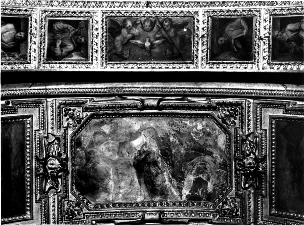 incoronazione di Maria Vergine (dipinto) di Ricci Giovanni Battista (sec. XVII)