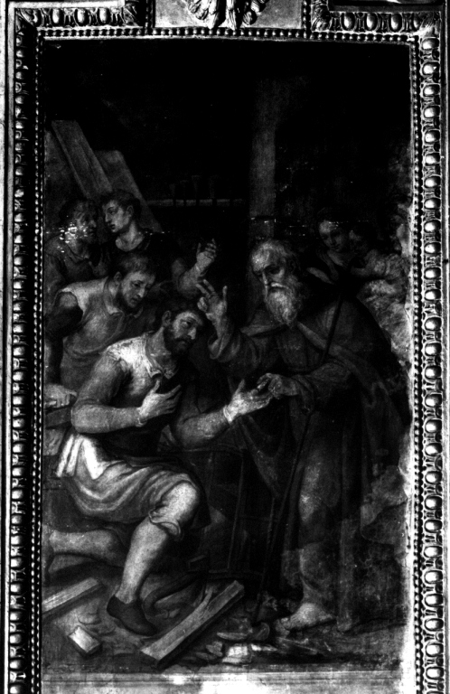 San Giulio risana un dito ad un falegname (dipinto, pendant) di Ricci Giovanni Battista (sec. XVII)
