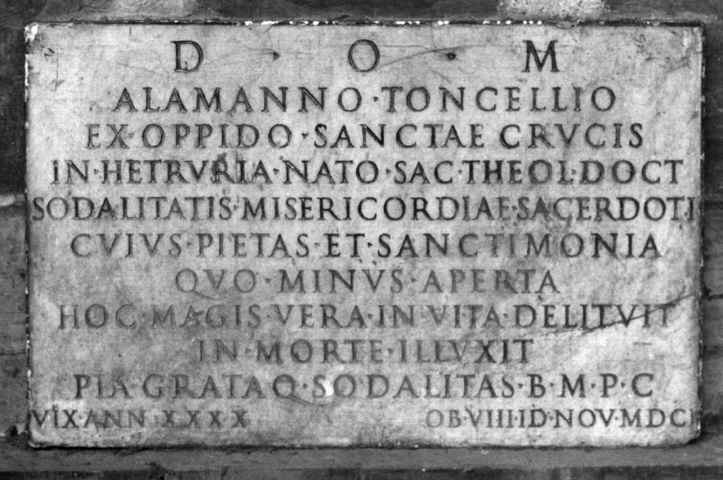 lapide tombale - ambito romano (sec. XVII)