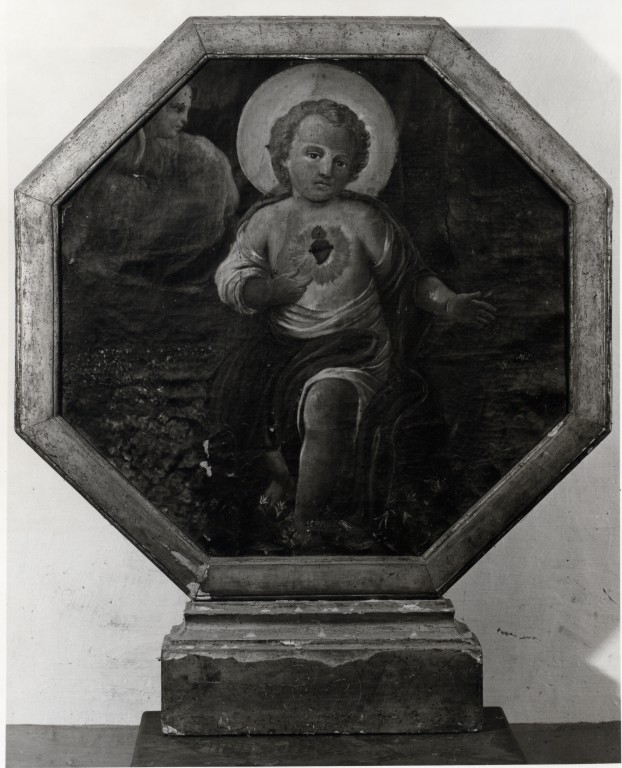 Gesù Bambino e il Sacro Cuore (dipinto) - ambito viterbese (sec. XVIII)