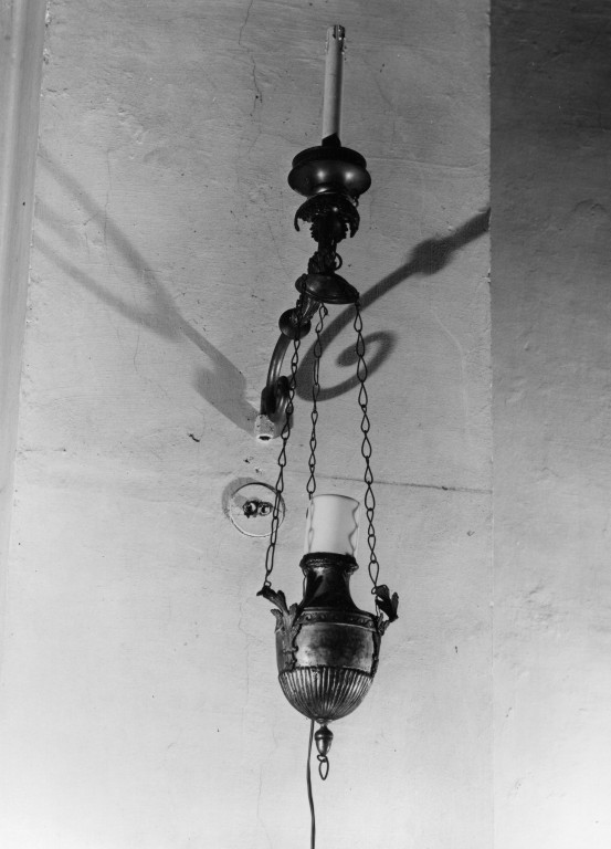 lampada pensile, serie - produzione laziale (sec. XIX)