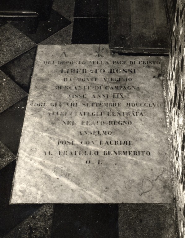 teschio (lastra tombale) - produzione Italia centrale (sec. XIX)