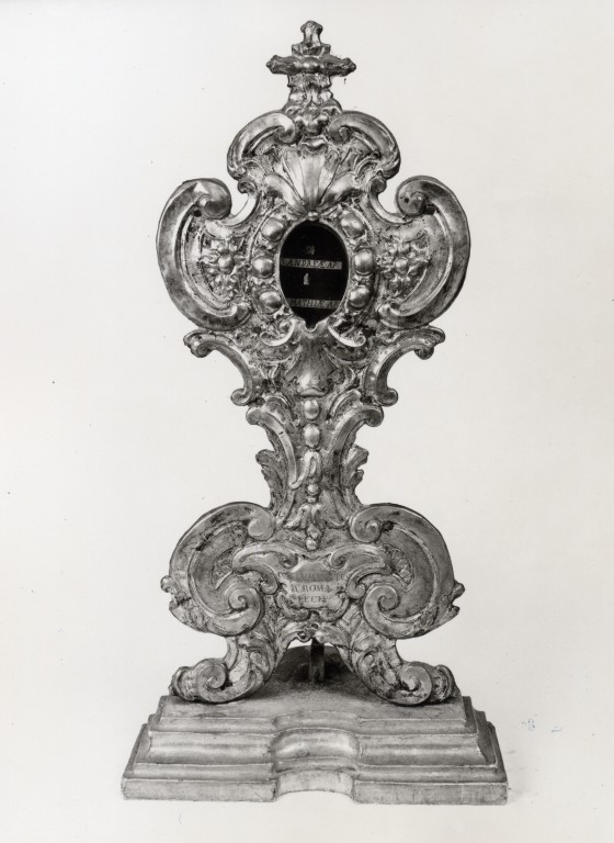 reliquiario-ostensorio, coppia di Illuminato P (secondo quarto sec. XVIII)