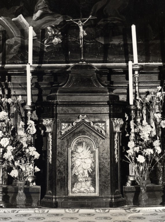 Agnus Dei (tabernacolo) - bottega Italia centrale (fine/inizio secc. XVII/ XVIII)