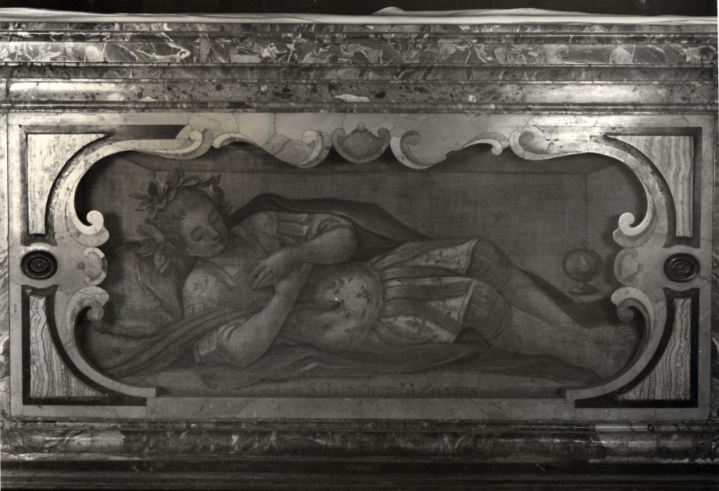 San Gaudenzio martire (paliotto - a pannello piano) - ambito Italia centrale (fine sec. XVII)