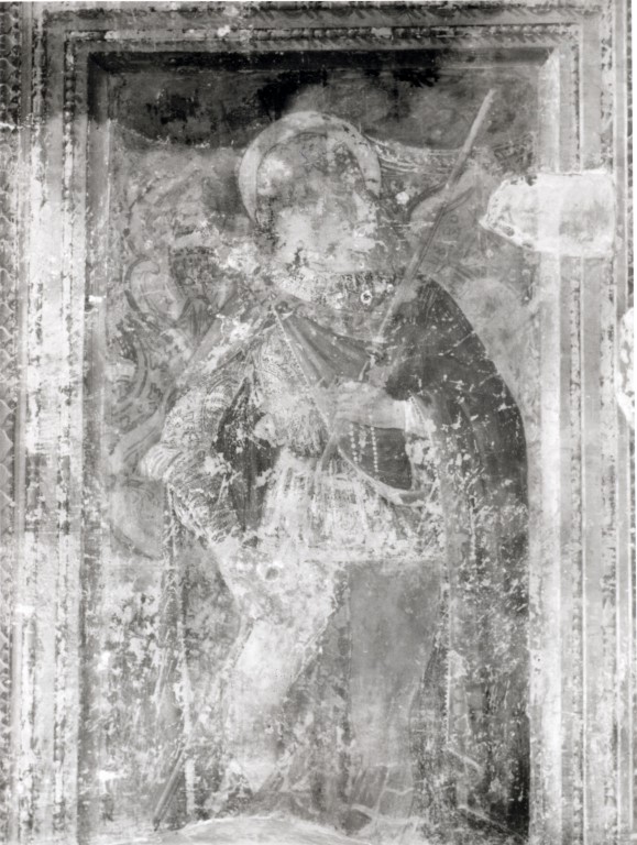 San Rocco (dipinto, frammento) - ambito viterbese (secc. XV/ XVI)