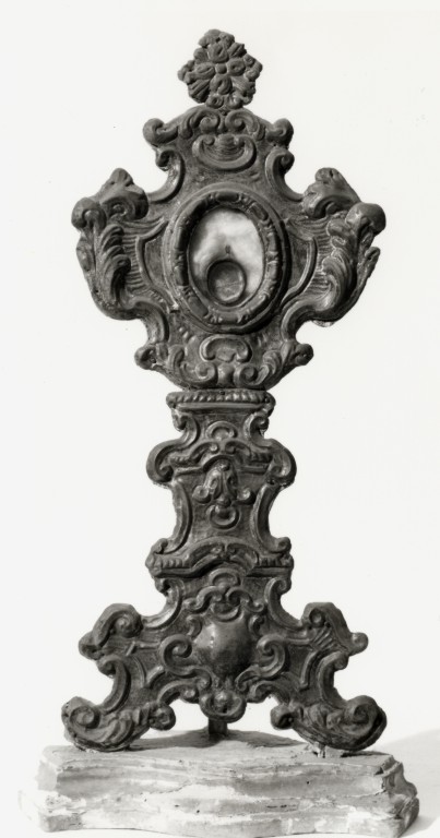 reliquiario-ostensorio, serie - bottega Italia centrale (sec. XIX)