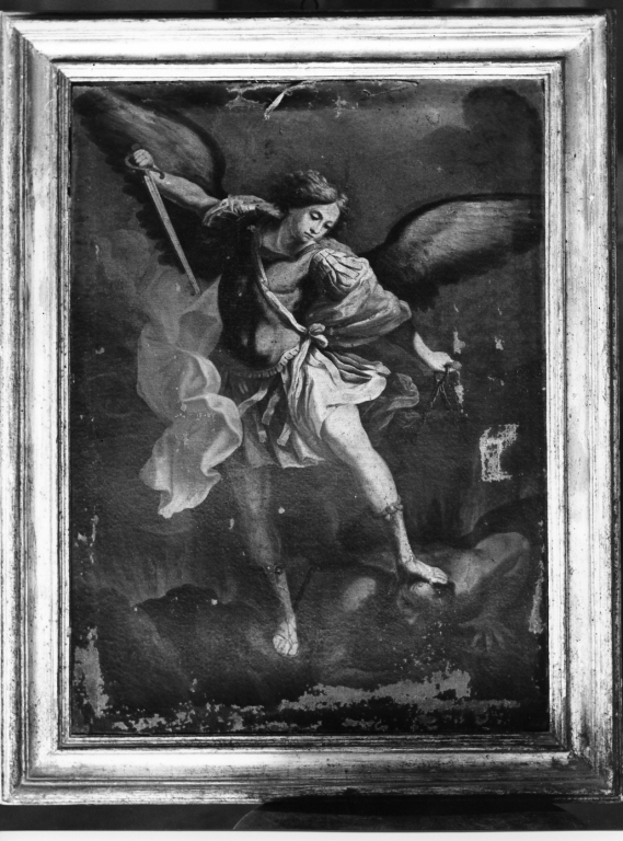 San Michele Arcangelo combatte Satana (dipinto) - ambito laziale (sec. XVII)