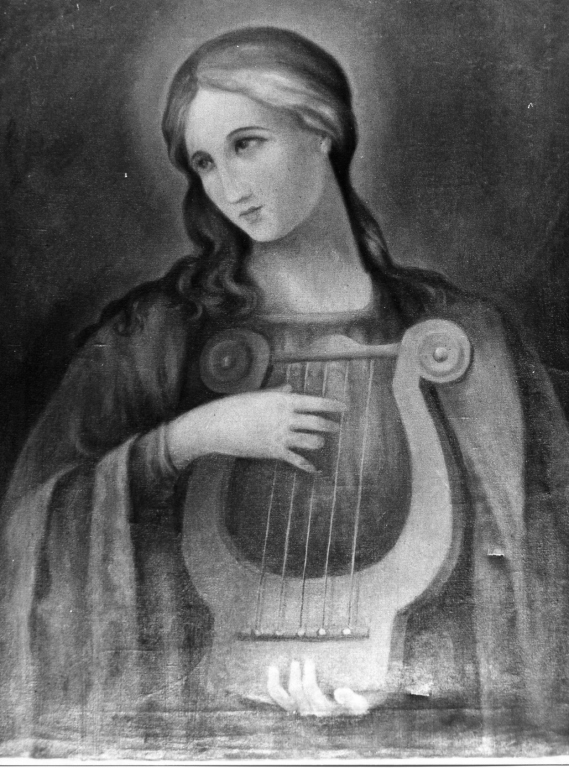 Santa Cecilia patrona della musica (dipinto) - ambito laziale (prima metà sec. XX)