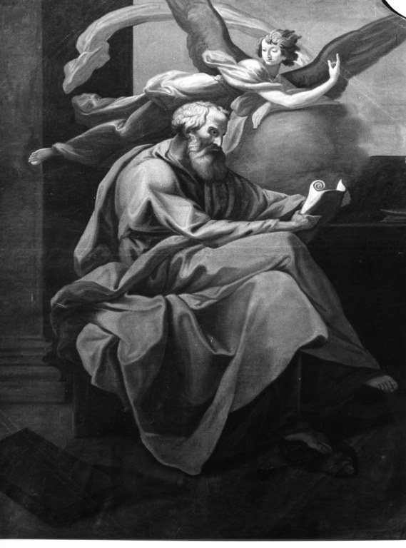 San Matteo e l'angelo (dipinto) di Moises Secundus (sec. XVIII)