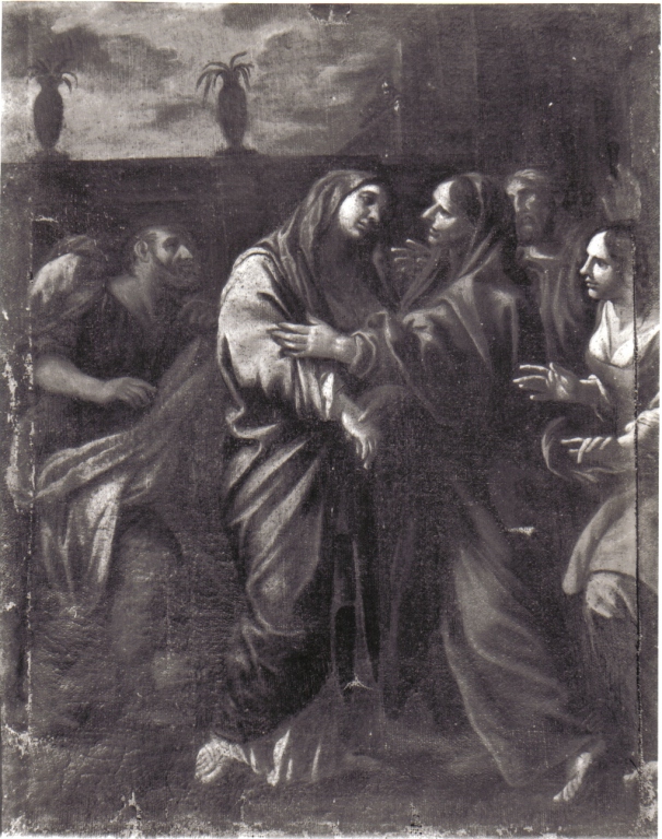 visitazione (dipinto) di Baldi Lazzaro (maniera) (seconda metà sec. XVII)