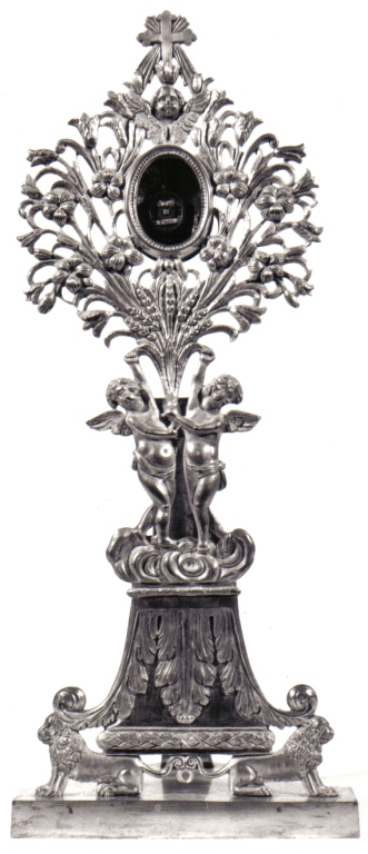 reliquiario - a ostensorio - ambito romano (seconda metà sec. XIX)