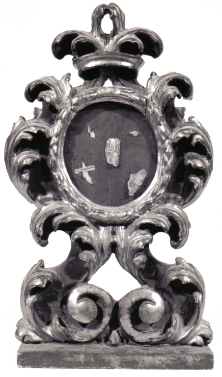 reliquiario - a ostensorio, serie - ambito romano (seconda metà sec. XVII)