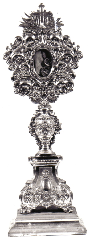 reliquiario - a ostensorio, serie - ambito romano (fine sec. XIX)