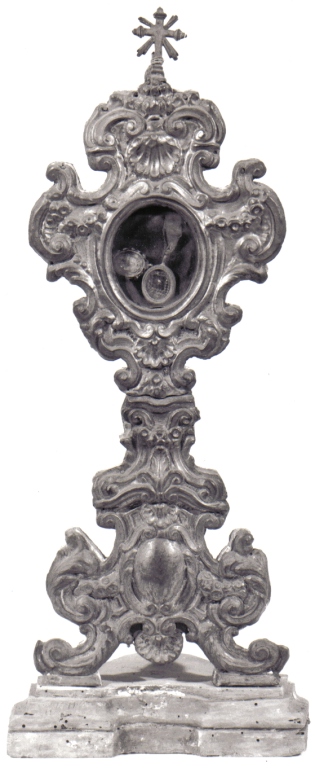 reliquiario - a ostensorio, serie - ambito romano (metà sec. XVIII)