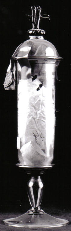 reliquiario - a vaso - ambito laziale (sec. XVII)