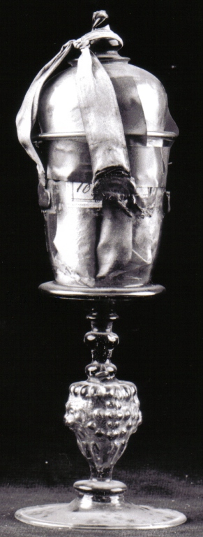 reliquiario - a vaso - ambito laziale (sec. XVII)