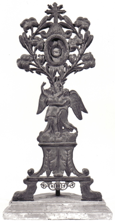 reliquiario - a ostensorio - ambito romano (metà sec. XIX)