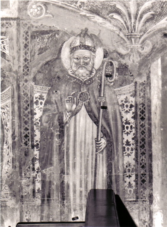 Santo vescovo (dipinto) - ambito umbro (primo quarto sec. XV)