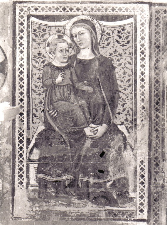 Madonna con Bambino in trono (dipinto) - ambito umbro (primo quarto sec. XV)