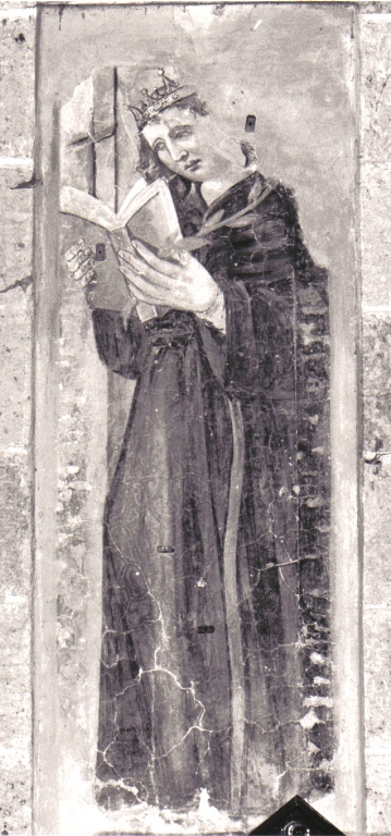 Santo (dipinto, frammento) - ambito umbro (inizio sec. XV)