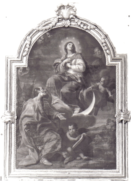Madonna Immacolata e Sant'Andrea (pala d'altare) di Lapis Gaetano detto Carraccetto (sec. XVIII)