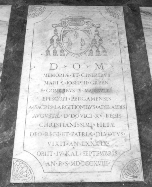 lapide tombale - ambito romano (sec. XIX)