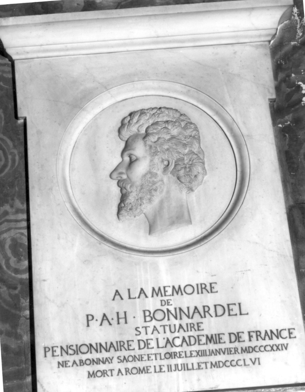 Ritratto di Hippolyte Bonnardel (rilievo) di Chapu Henri (sec. XIX)