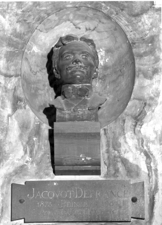Ritratto di Jacquot Defrance (rilievo) di Bouchard Henri (sec. XX)
