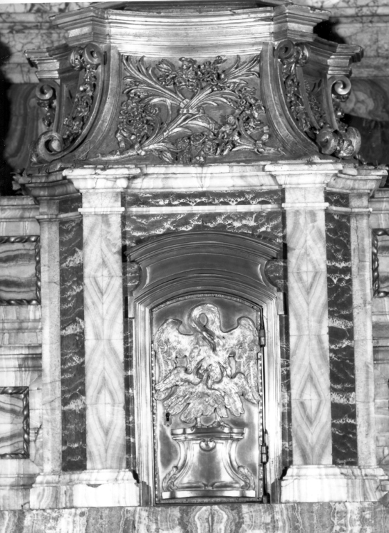tabernacolo - a frontale architettonico - ambito romano (sec. XVIII)