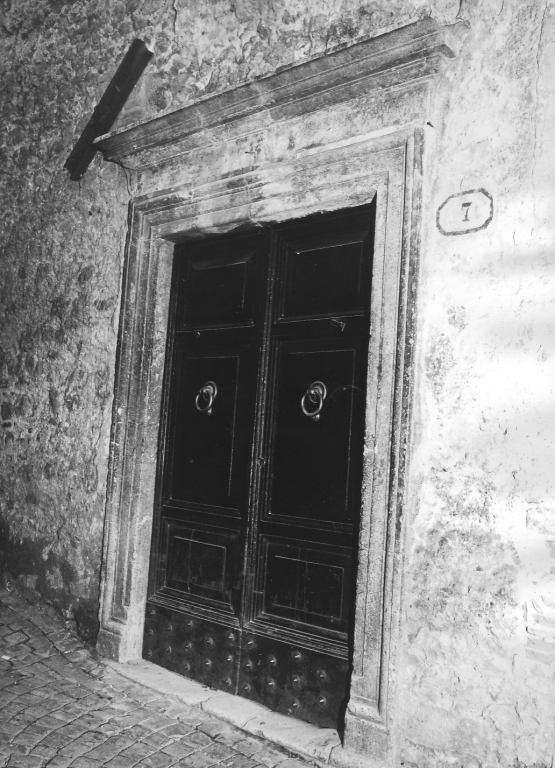 mostra di portale - ambito laziale (sec. XVI)