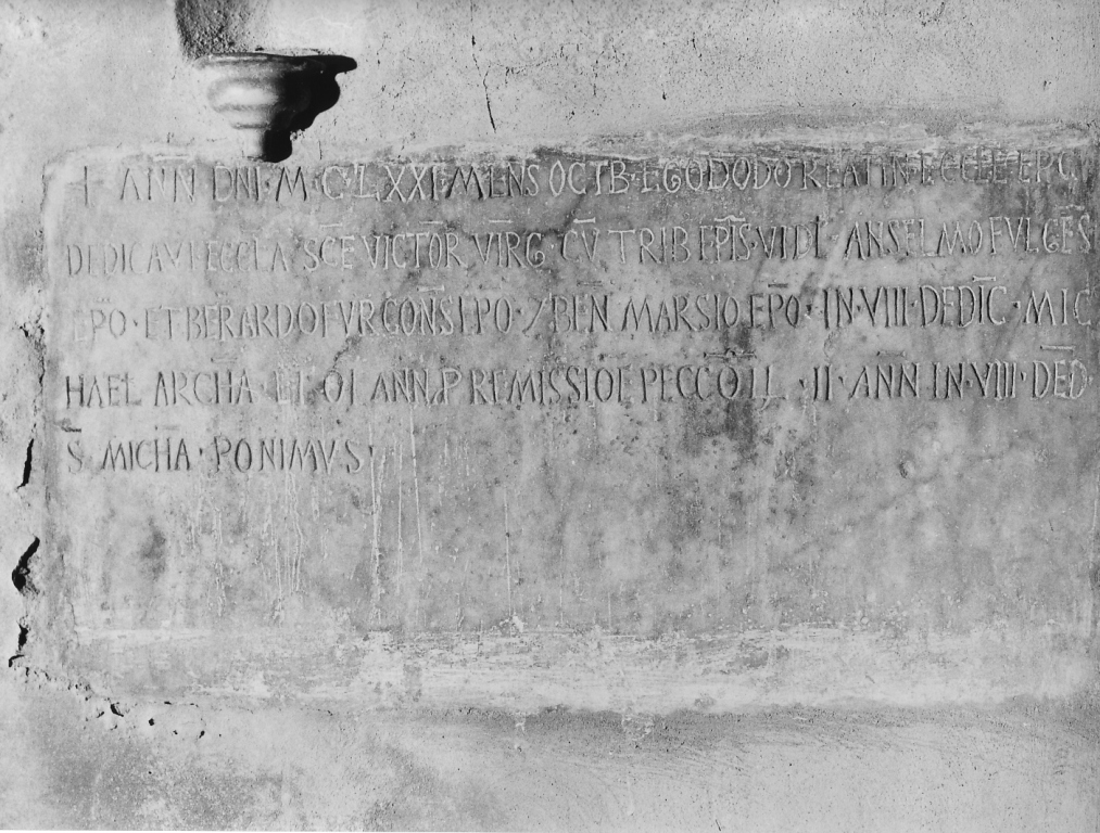 lapide - ambito laziale (sec. XII)