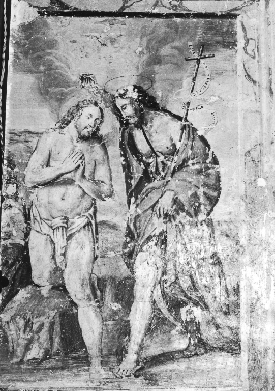 battesimo di Cristo (dipinto) - ambito laziale (fine/inizio secc. XVI/ XVII)