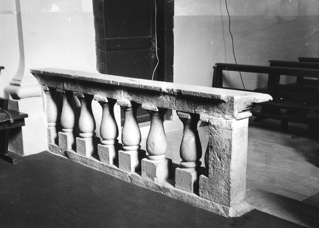 balaustrata, elemento d'insieme - ambito laziale (sec. XVII)