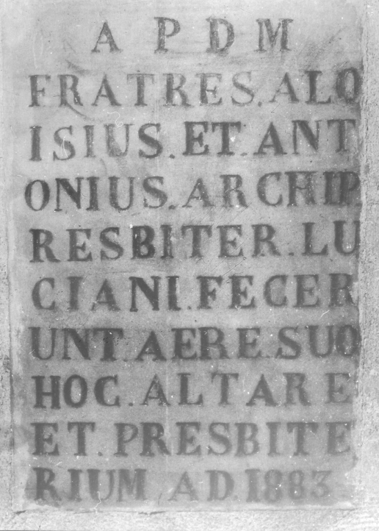 lapide - ambito laziale (sec. XIX)