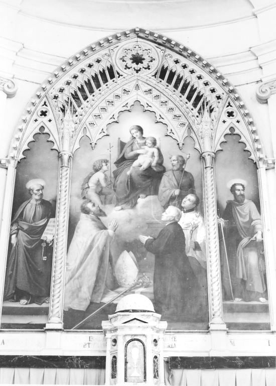 Madonna e santi (trittico) - ambito laziale (sec. XIX)