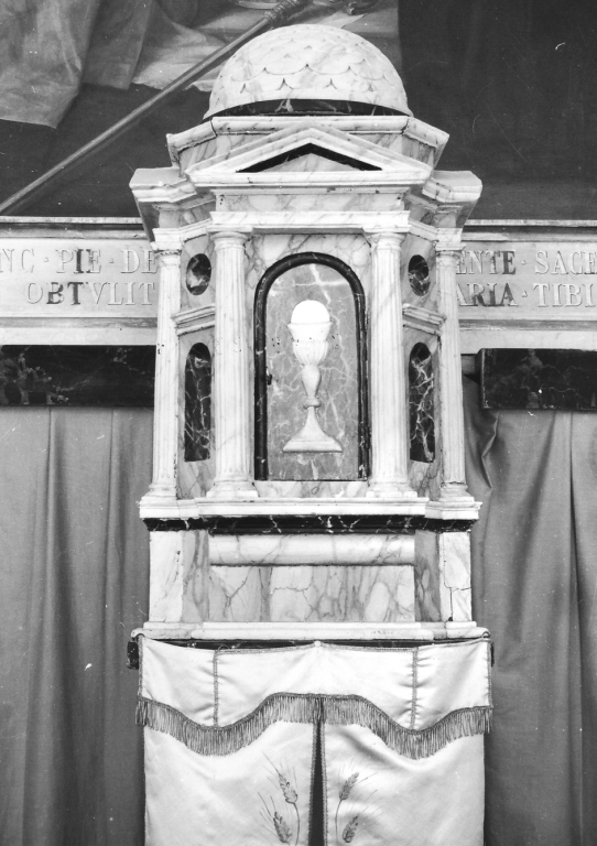 tabernacolo - a tempietto - ambito laziale (fine sec. XVI)