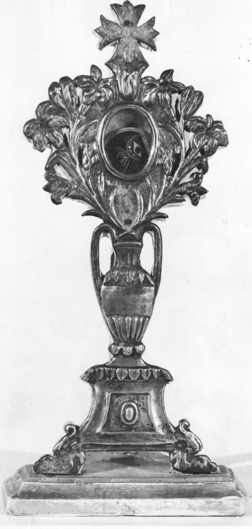 reliquiario - a ostensorio - ambito laziale (prima metà sec. XIX)