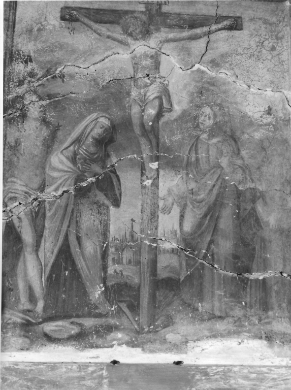 crocifissione (dipinto) - ambito laziale (seconda metà sec. XVII)