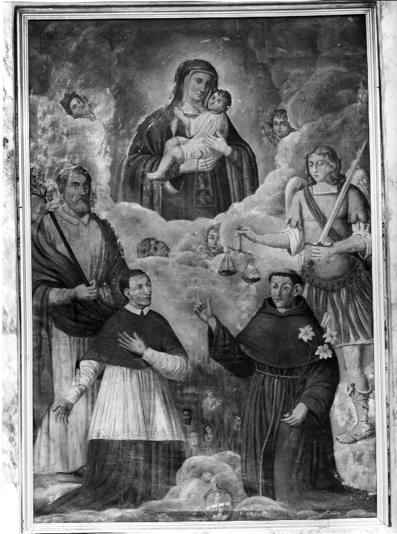 Madonna con Bambino e Santi (dipinto) - ambito laziale (fine/inizio secc. XVIII/ XIX)