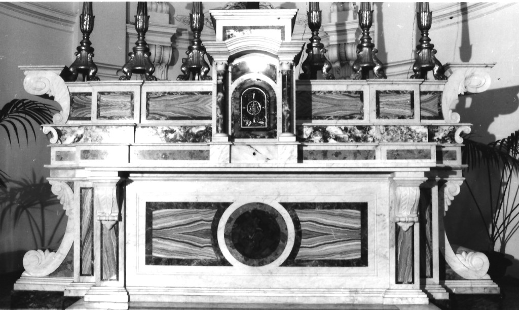 altare maggiore - ambito laziale (fine/inizio secc. XVIII/ XIX)