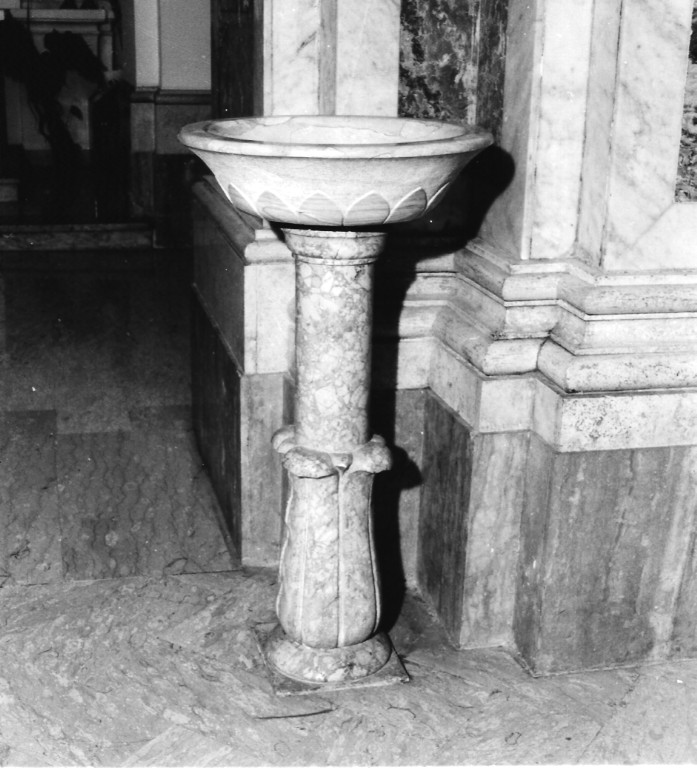 acquasantiera, coppia - ambito laziale (seconda metà sec. XIX)