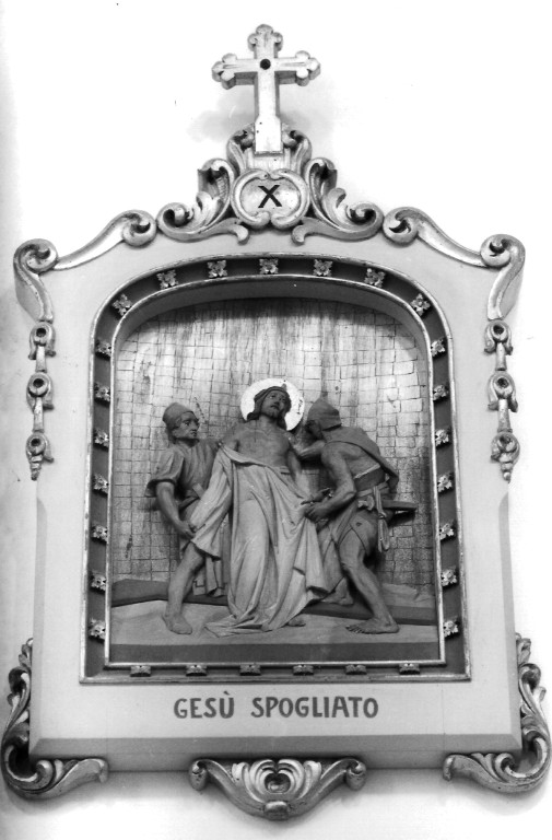Cristo spogliato e abbeverato di fiele (Via Crucis) - ambito laziale (seconda metà sec. XX)