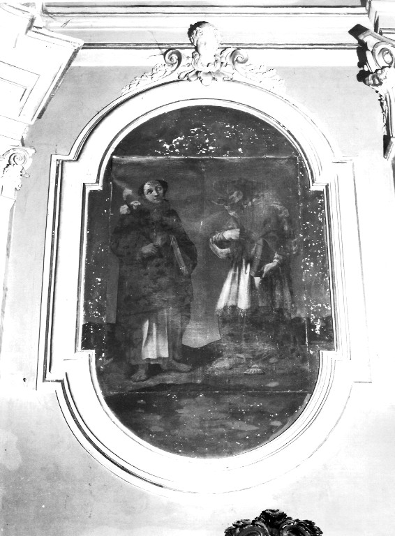 San Carlo Borromeo e San Tommaso d'Aquino (dipinto) - ambito laziale (seconda metà sec. XVII)